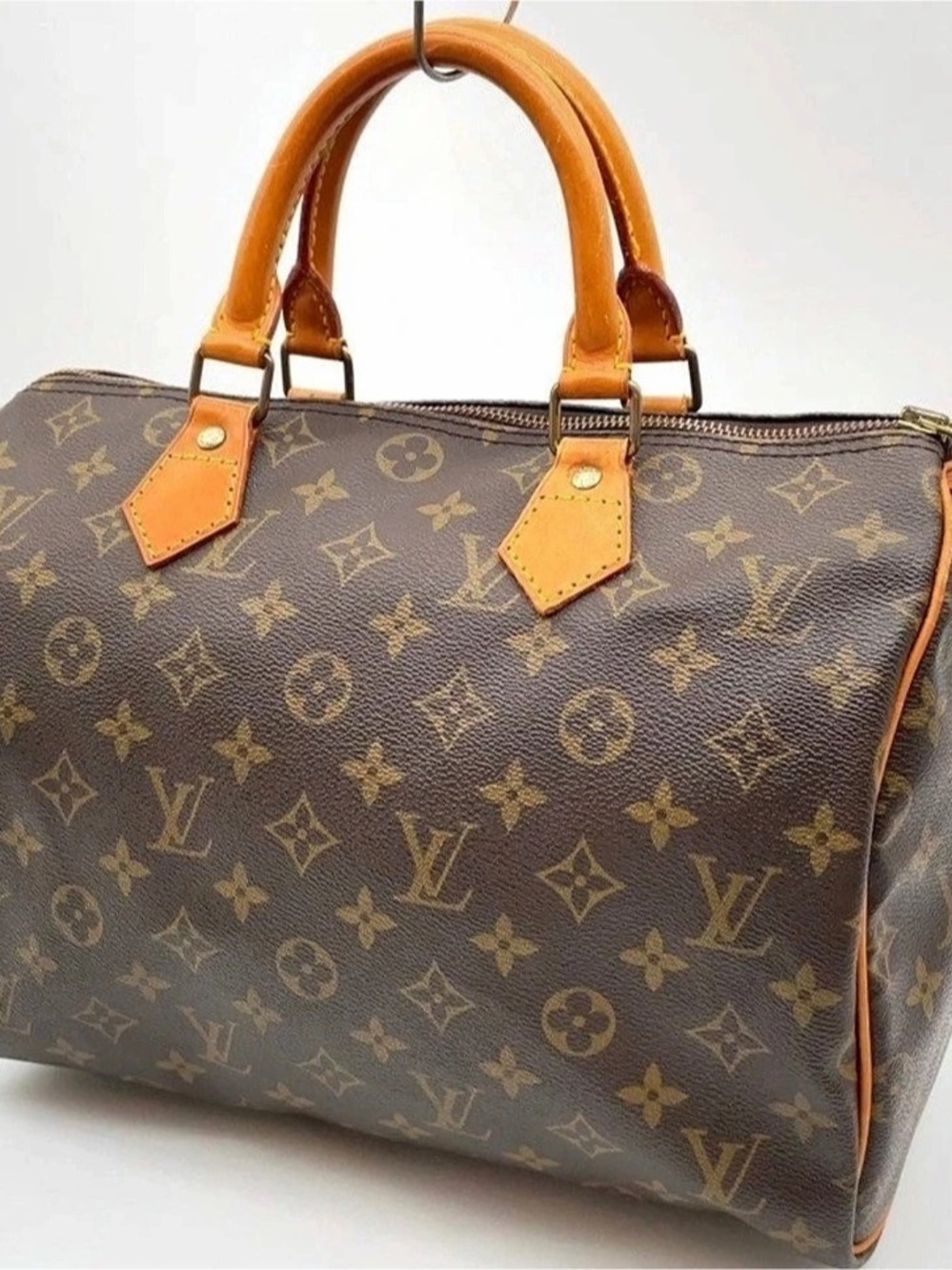 Louis Vuitton Speedy 30 Monogram Satchel in Brown